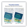 A Picture of product AVE-3302 Avery® Fabric Transfers. 8.5 X 11 in. White. 5/pack.