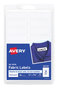 A Picture of product AVE-40720 Avery® No-Iron Fabric Labels 0.5 x 1.75, White, 18/Sheet, 3 Sheets/Pack