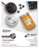 A Picture of product AVE-4223 Avery® White Dissolvable Labels with Sure Feed® Technology w/ 1.5 x 2.5, Oval, 90/PK