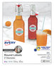 A Picture of product AVE-4227 Avery® White Dissolvable Labels with Sure Feed® Technology w/ 2" dia, 60/Pk,