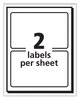 A Picture of product AVE-5140 Avery® Printable Adhesive Name Badges Self-Adhesive 2 1/3 x 3 3/8, Red "Hello", 100/Pack