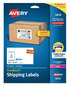 A Picture of product AVE-5816 Avery® Shipping Labels with TrueBlock® Technology Laser Printers, 2.5 x 4, White, 8/Sheet, 25 Sheets/Pack