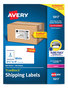 A Picture of product AVE-5817 Avery® Shipping Labels with TrueBlock® Technology Laser Printers, 2.5 x 4, White, 8/Sheet, 100 Sheets/Pack