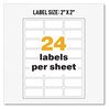 A Picture of product AVE-60517 Avery® UltraDuty® GHS Chemical Waterproof & UV Resistant Labels and 1 x 2.5, White, 24/Sheet, 25 Sheets/Pack