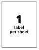 A Picture of product AVE-60521 Avery® UltraDuty® GHS Chemical Waterproof & UV Resistant Labels and 8.5 x 11, White, 50/Pack