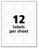 A Picture of product AVE-60526 Avery® UltraDuty® GHS Chemical Waterproof & UV Resistant Labels and 2 x White, 12/Sheet, 50 Sheets/Pack