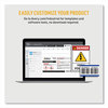 A Picture of product AVE-60538 Avery® PermaTrack® Tamper-Evident Asset Tag Labels Laser Printers, 2 x 3.75, White, 8/Sheet, 8 Sheets/Pack