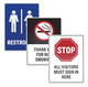 A Picture of product AVE-61514 Avery® Surface Safe® Removable Label Safety Signs Inkjet/Laser Printers, 3.5 x 5, White, 4/Sheet, 15 Sheets/Pack