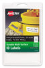 A Picture of product AVE-61522 Avery® Durable Permanent Multi-Surface ID Labels Inkjet/Laser Printers, 1.25 x 3.5, White, 4/Sheet, 10 Sheets/Pack