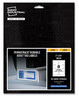 A Picture of product AVE-61530 Avery® PermaTrack® Durable White Asset Tag Labels Laser Printers, 2 x 3.75, 8/Sheet, 8 Sheets/Pack