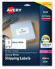 A Picture of product AVE-6528 Avery® Glossy White Easy Peel® Mailing Labels with Sure Feed® Technology w/ Laser Printers, 2 x 4, 10/Sheet, 25 Sheets/Pack