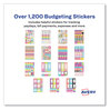 A Picture of product AVE-6788 Avery® Budgeting Planner Stickers Budget Theme, Assorted Colors, 1,224/Pack