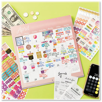 Avery® Budgeting Planner Stickers Budget Theme, Assorted Colors, 1,224/Pack