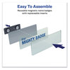 A Picture of product AVE-71202 Avery® The Mighty Badge® Name Holders Horizontal, 3 x 1, Silver, 2/Pack