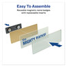 A Picture of product AVE-71203 Avery® The Mighty Badge® Name Holders Holder Kit, Horizontal, 3 x 1, Inkjet, Gold, 10 Holders/ 80 Inserts
