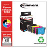 A Picture of product IVR-T252XLB Innovera® T252XL-BCS Ink Remanufactured Black/Cyan/Magenta/Yellow Ink,Replacement f/T252XL/T252 (T252XL-BCS), 1,100/300 Page-Yield