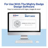 A Picture of product AVE-71210 Avery® The Mighty Badge® Name Inserts 1 x 3, Clear, Laser, 20/Sheet, 5 Sheets/Pack