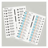 A Picture of product AVE-71210 Avery® The Mighty Badge® Name Inserts 1 x 3, Clear, Laser, 20/Sheet, 5 Sheets/Pack