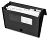 A Picture of product AVE-73550 Avery® Expanding File Folder Organizer 7 Sections, Hook/Loop Closure, Letter Size, Black