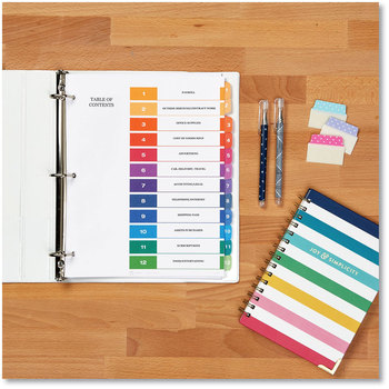 Avery® Ultra Tabs® Repositionable Dot Designs: 2" x 1.5", 1/5-Cut, Assorted Colors, 24/Pack