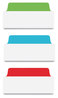 A Picture of product AVE-74775 Avery® Ultra Tabs® Repositionable Wide and Slim: 3" x 1.5", 1/3-Cut, Assorted Colors, 24/Pack