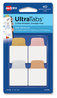 A Picture of product AVE-74785 Avery® Ultra Tabs® Repositionable Mini Tabs: 1" x 1.5", 1/5-Cut, Assorted Metallic Colors, Wide, 40/Pack