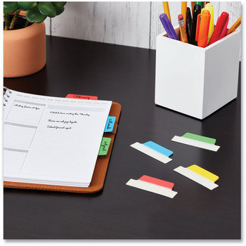 Avery® Ultra Tabs® Repositionable Margin Tabs: 2.5" x 1", 1/5-Cut, Assorted Colors, 48/Pack