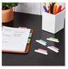 A Picture of product AVE-74867 Avery® Ultra Tabs® Repositionable Margin Tabs: 2.5" x 1", 1/5-Cut, Assorted Pastel Colors, 48/Pack