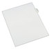A Picture of product AVE-82119 Avery® Legal Index Divider, Exhibit Alpha Letter, Allstate® Style Allstate-Style Side Tab Dividers, 26-Tab, M, 11 x 8.5, White, 25/Pack