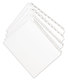 A Picture of product AVE-82119 Avery® Legal Index Divider, Exhibit Alpha Letter, Allstate® Style Allstate-Style Side Tab Dividers, 26-Tab, M, 11 x 8.5, White, 25/Pack
