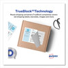 A Picture of product AVE-8426 Avery® Shipping Labels with TrueBlock® Technology Inkjet Printers, 5.5 x 8.5, White, 2 Labels/Sheet, 100 Sheets/Pack, Packs