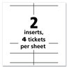 A Picture of product AVE-8522 Avery® Name Badge Insert Refills Vertical, 4 1/4 x 6, White, 100/Pack