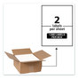 A Picture of product AVE-95526 Avery® Waterproof Mailing Labels with TrueBlock® Technology Shipping Laser Printers, 5.5 x 8.5, White, 2/Sheet, 500 Sheets/Box