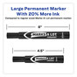 A Picture of product AVE-98206 Avery® MARKS A LOT® Large Desk-Style Permanent Marker Value Pack, Broad Chisel Tip, Black, 36/Pack (98206)