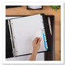 A Picture of product AVE-11440 Avery® Print & Apply Index Maker® Clear Label Dividers with Easy Printable Strip and White Tabs Extra Wide Tab, 5-Tab, 11.25 x 9.25, 5 Sets