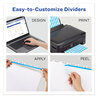 A Picture of product AVE-11449 Avery® Print & Apply Index Maker® Clear Label Plastic Dividers with Easy Printable Strip and w/Printable 5-Tab, 11 x 8.5, Frosted Tabs, 1 Set