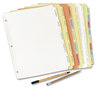 A Picture of product AVE-11501 Avery® Write & Erase Plain-Tab Paper Dividers and 5-Tab, 11 x 8.5, Buff, 36 Sets