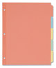 A Picture of product AVE-11508 Avery® Write & Erase Plain-Tab Paper Dividers and 5-Tab, 11 x 8.5, Multicolor, 36 Sets