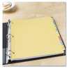 A Picture of product AVE-11509 Avery® Write & Erase Plain-Tab Paper Dividers and 8-Tab, 11 x 8.5, Multicolor, 24 Sets