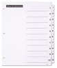 A Picture of product AVE-11670 Office Essentials™ Table 'n Tabs® Dividers 10-Tab, 1 to 10, 11 x 8.5, White, Set