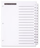 A Picture of product AVE-11674 Office Essentials™ Table 'n Tabs® Dividers 15-Tab, 1 to 15, 11 x 8.5, White, Set