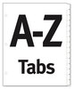 A Picture of product AVE-11676 Office Essentials™ Table 'n Tabs® Dividers 26-Tab, A to Z, 11 x 8.5, White, 1 Set