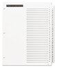 A Picture of product AVE-11680 Office Essentials™ Table 'n Tabs® Dividers 31-Tab, 1 to 31, 11 x 8.5, White, Set