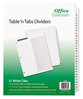 A Picture of product AVE-11680 Office Essentials™ Table 'n Tabs® Dividers 31-Tab, 1 to 31, 11 x 8.5, White, Set