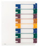 A Picture of product AVE-11817 Avery® Customizable Table of Contents Ready Index® Plastic Multicolor Dividers with Printable Section Titles Tabs, 8-Tab, 1 to 8, 11 x 8.5, Translucent, Set