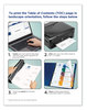 A Picture of product AVE-11817 Avery® Customizable Table of Contents Ready Index® Plastic Multicolor Dividers with Printable Section Titles Tabs, 8-Tab, 1 to 8, 11 x 8.5, Translucent, Set