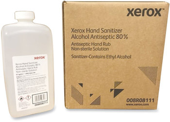 Xerox® Hand Sanitizer Liquid 0.5 gal Bottle, Unscented, 4/Carton