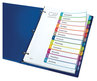 A Picture of product AVE-11843 Avery® Customizable Table of Contents Ready Index® Multicolor Dividers with Printable Section Titles TOC Tab 12-Tab, 1 to 12, 11 x 8.5, White, Contemporary Color Tabs, Set