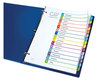 A Picture of product AVE-11845 Avery® Customizable Table of Contents Ready Index® Multicolor Dividers with Printable Section Titles TOC Tab 15-Tab, 1 to 15, 11 x 8.5, White, Contemporary Color Tabs, Set