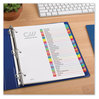 A Picture of product AVE-11846 Avery® Customizable Table of Contents Ready Index® Multicolor Dividers with Printable Section Titles TOC Tab 31-Tab, 1 to 31, 11 x 8.5, White, Contemporary Color Tabs, Set